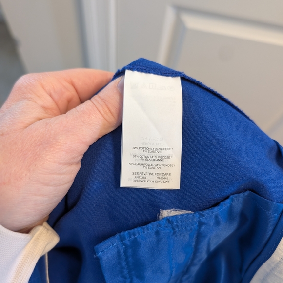 J Crew Martie Skinny Ankle Blue Women's Pants - Picture 5 of 5